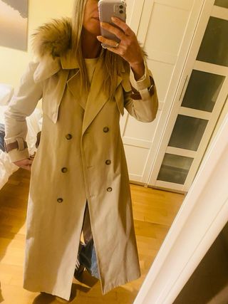 Gabardina Zaitegui Beige Talla XS/S