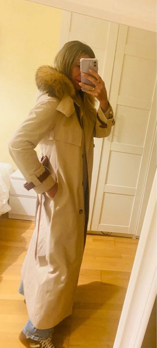 Gabardina Zaitegui Beige Talla XS/S