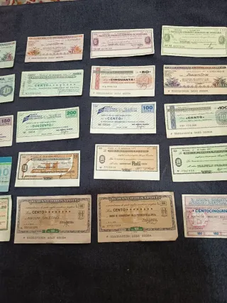 Lotto 25 Miniassegni Italiani Anni '70