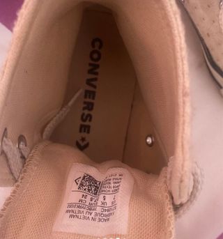 Converse Botín Beige Calados