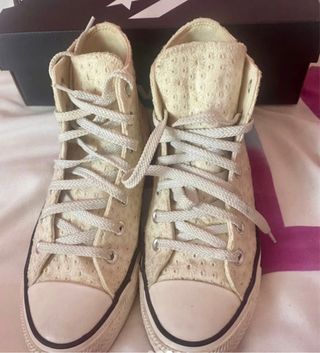 Converse Botín Beige Calados