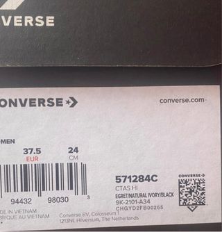 Converse Botín Beige Calados