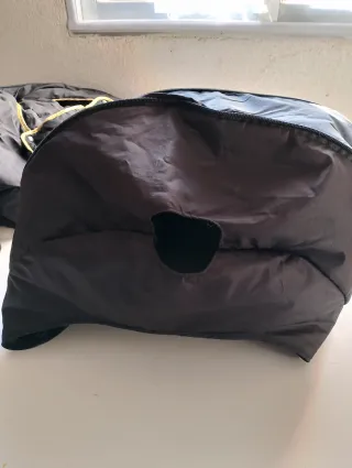 Funda carrito invierno negro alas doradas