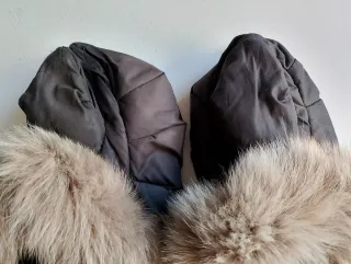 Funda carrito invierno negro alas doradas