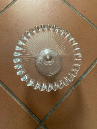 Alzatina in vetro trasparente