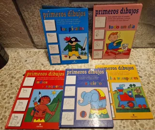 Lote 5 libros interactivos "Primeros Dibujos" - Ed