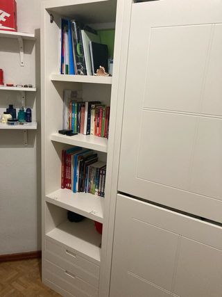 Litera juvenil abatible blanca