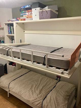 Litera juvenil abatible blanca