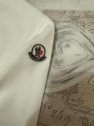 Felpa Moncler bianca con logo
