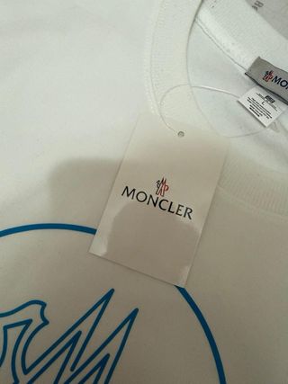 Felpa Moncler bianca con logo