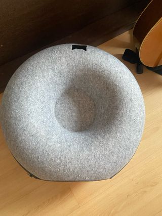 Cama túnel para gatos gris
