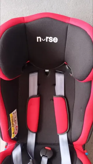 Silla de coche Nurse negra y roja