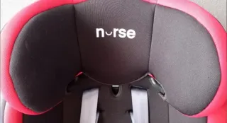 Silla de coche Nurse negra y roja