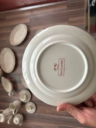 Vajilla San Claudio Flores Porcelana