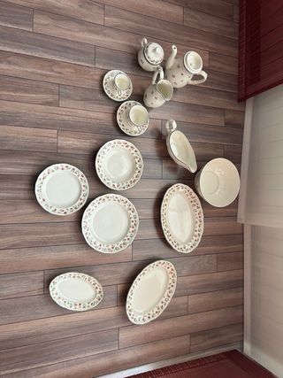 Vajilla San Claudio Flores Porcelana