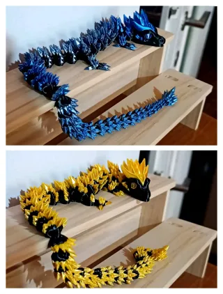 Set 2 Draghi Snodabili 40cm