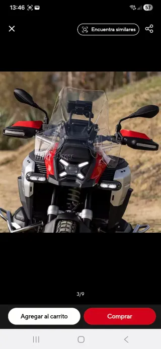 Bmw R1300GS/Adventure cúpula para moto.