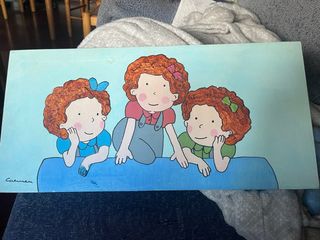 Cuadro infantil Carmen tres niñas