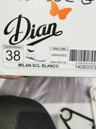 Zapatos Dian Talla 38 Blancos Nuevos