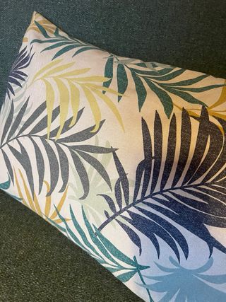 Funda Cojín Rectangular Hojas Palmera