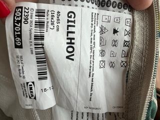 Funda Cojín Rectangular Hojas Palmera