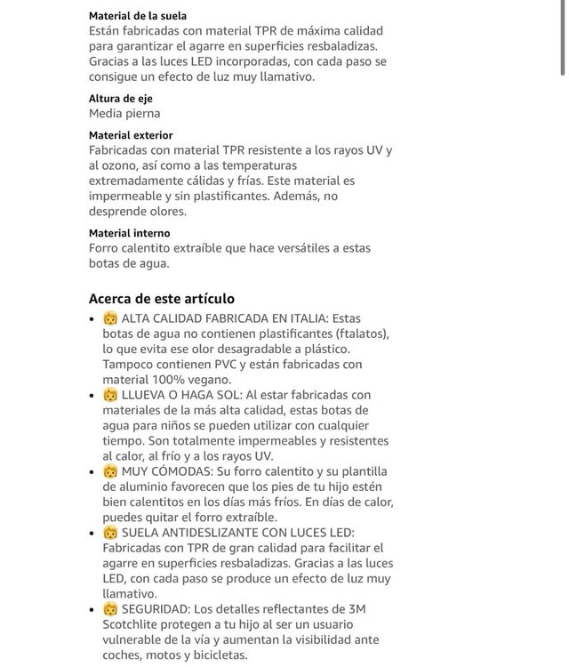 Botas de agua niña rosas con luces