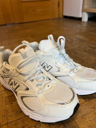 New Balance 408 Zapatillas Blancas Plata