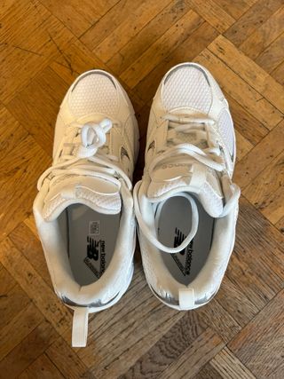 New Balance 408 Zapatillas Blancas Plata