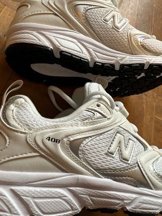 New Balance 408 Zapatillas Blancas Plata