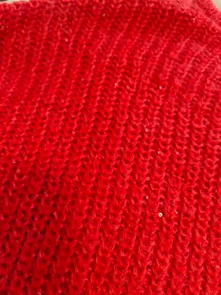 Jersey Zara Rojo Mujer