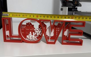 Letrero LOVE Decoración 3D