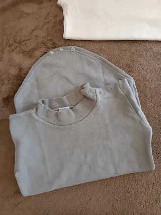 Body bimbi grigio manica lunga