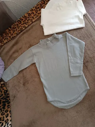 Body bimbi grigio manica lunga