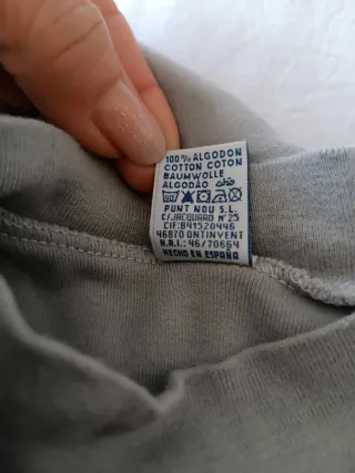 Body bimbi grigio manica lunga