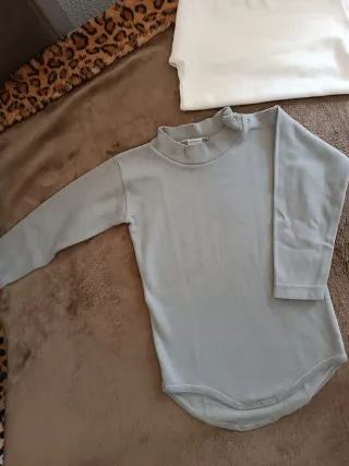 Body bimbi grigio manica lunga