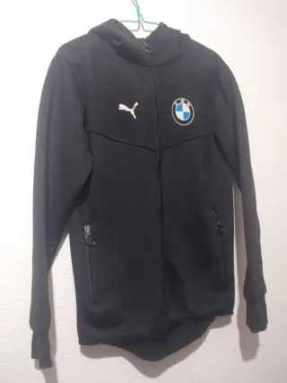 Sudadera Puma BMW Negra con Capucha