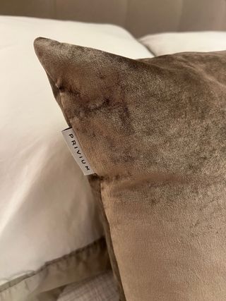 Funda Cojín Terciopelo Topo Privium