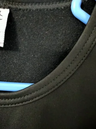 Camiseta térmica negra manga larga unisex