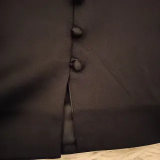 Minigonna Calliope nera con bottoni