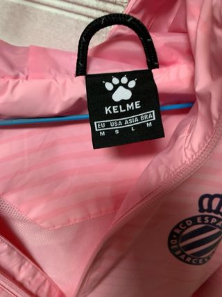 Chubasquero RCD Espanyol Kelme Rosa y Azul