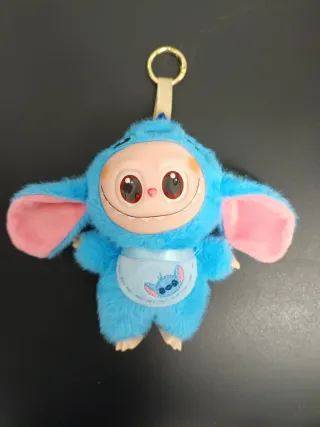 Llavero peluche Labubu azul Stitch