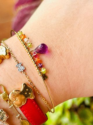Pulsera Tous Oro 18k Caprice Multicolor