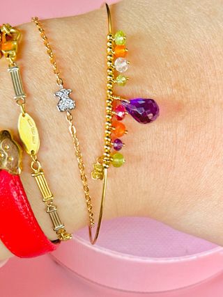 Pulsera Tous Oro 18k Caprice Multicolor