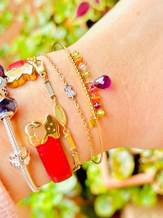 Pulsera Tous Oro 18k Caprice Multicolor