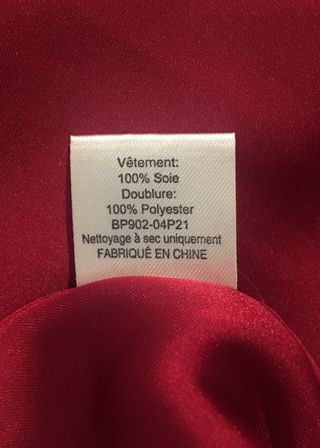 Vestido rojo de seda talla 0 XS Anthropologie