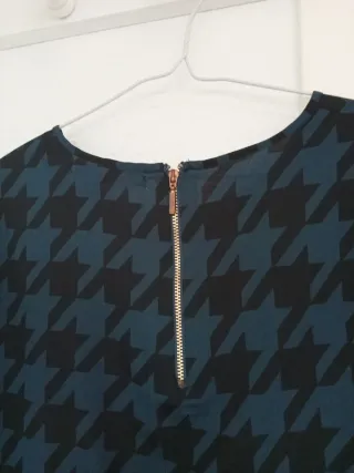 Blusa Sfera Talla S Estampado Príncipe de Gales