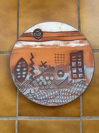 Plato Decorativo de Arcilla