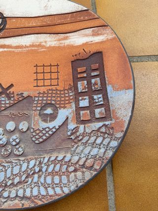 Plato Decorativo de Arcilla