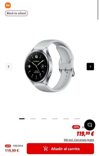 Xiaomi Smart Watch 2 Plata/Blanco