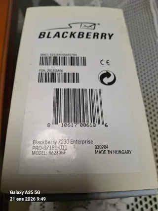 BlackBerry Dispositivo Inalambrico + Cargador